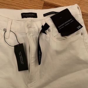 Banana Republic white jeans